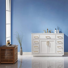 Load image into Gallery viewer, Altair Vanity Altair Ivy 48&quot; Single Bathroom Vanity Set in Gray, White or Royal Blue Finish and Carrara White Marble Countertop