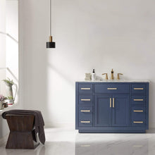 Load image into Gallery viewer, Altair Vanity Altair Ivy 48&quot; Single Bathroom Vanity Set in Gray, White or Royal Blue Finish and Carrara White Marble Countertop