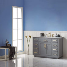 Load image into Gallery viewer, Altair Vanity Altair Ivy 48&quot; Single Bathroom Vanity Set in Gray, White or Royal Blue Finish and Carrara White Marble Countertop