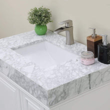 Load image into Gallery viewer, Altair Vanity Altair Jardin 36&quot; Single Bathroom Vanity Set in Jewelry Blue or White Finish and Carrara White Marble Countertop