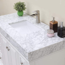 Load image into Gallery viewer, Altair Vanity Altair Jardin 48&quot; Single Bathroom Vanity Set in Jewelry Blue or White Finish and Carrara White Marble Countertop