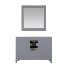 Load image into Gallery viewer, Altair Vanity Altair Kinsley 48&quot; Single Bathroom Vanity Set in Gray or White Finish and Carrara White Marble Countertop with Mirror