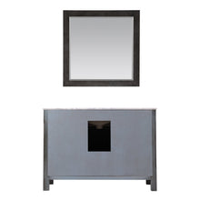 Load image into Gallery viewer, Altair Vanity Altair Maribella 48&quot; Single Bathroom Vanity Set in White or Rust Black Finish and Carrara White Marble Countertop With Mirror