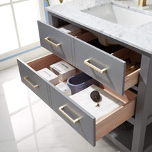 Load image into Gallery viewer, Altair Vanity Altair Remi 36&quot; Single Bathroom Vanity Set in Gray, White or Royal Blue Finish and Carrara White Marble Countertop