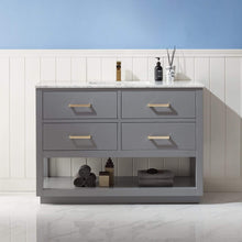 Load image into Gallery viewer, Altair Vanity Altair Remi 48&quot; Single Bathroom Vanity Set in Gray, White or Royal Blue Finish and Carrara White Marble Countertop