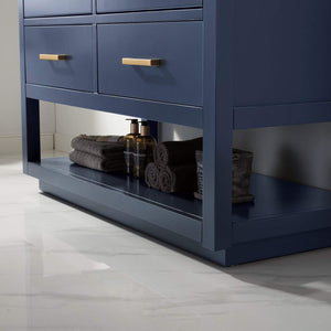 Altair Vanity Altair Remi 48" Single Bathroom Vanity Set in Gray, White or Royal Blue Finish and Carrara White Marble Countertop