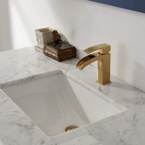 Altair Vanity Altair Remi 48" Single Bathroom Vanity Set in Gray, White or Royal Blue Finish and Carrara White Marble Countertop