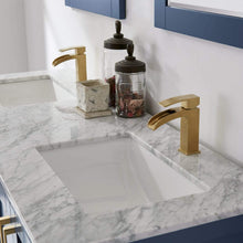 Load image into Gallery viewer, Altair Vanity Altair Remi 60&quot; Double Bathroom Vanity Set in Gray, White or Royal Blue Finish and Carrara White Marble Countertop