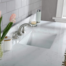 Load image into Gallery viewer, Altair Vanity White Finish Altair Isla 60&quot; Single Bathroom Vanity Set in White and Carrara White Marble Countertop with Mirror