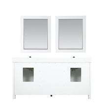 Load image into Gallery viewer, Altair Vanity White Finish Altair Kinsley 72&quot; Double Bathroom Vanity Set in White and Carrara White Marble Countertop with Mirror