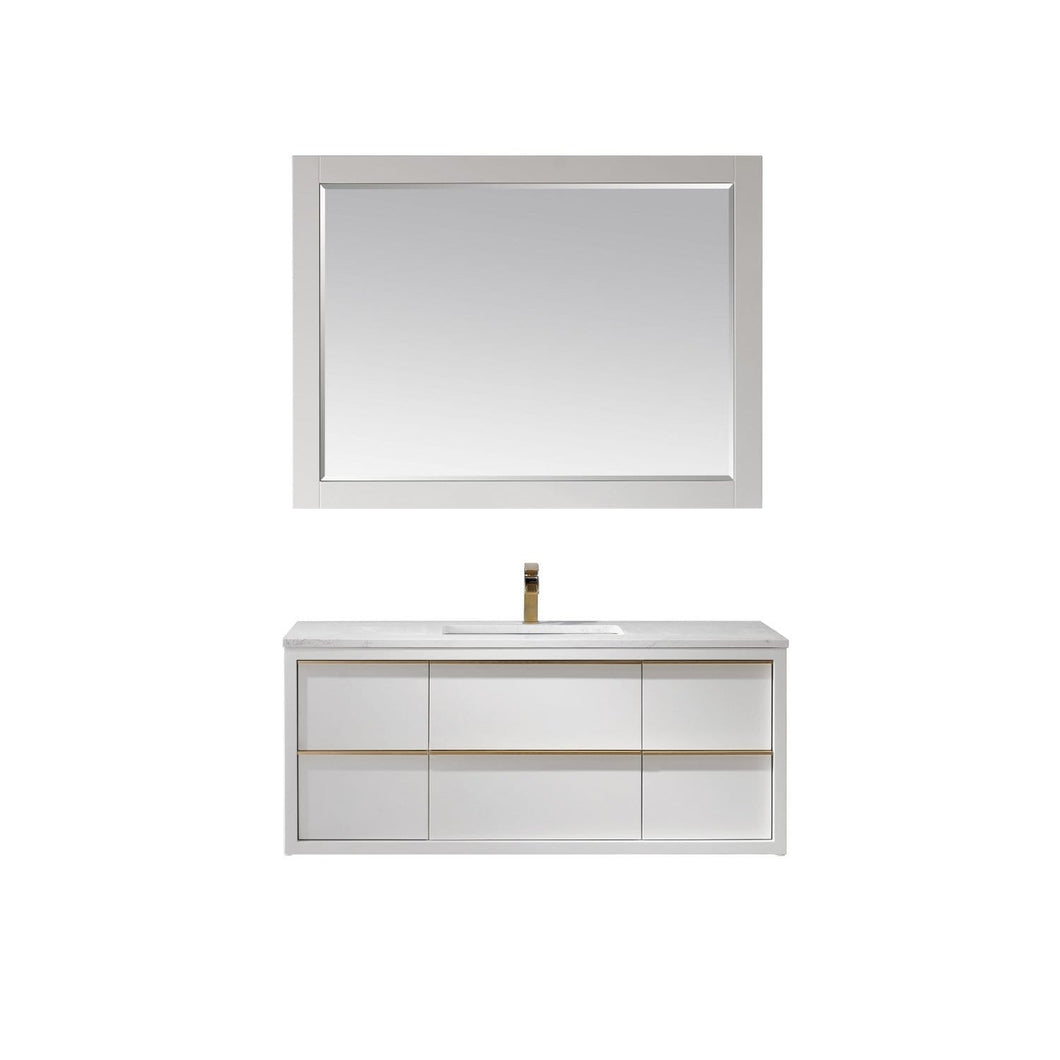 Altair Vanity White Finish Altair Morgan 48