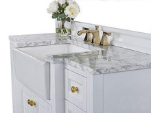 Load image into Gallery viewer, Ancerre Designs Vanity Ancerre Designs VTS-ADELINE-48-W-CW-GD Adeline 48 in. Bath Vanity Set in White