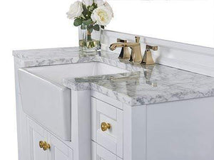 Ancerre Designs Vanity Ancerre Designs VTS-ADELINE-48-W-CW-GD Adeline 48 in. Bath Vanity Set in White