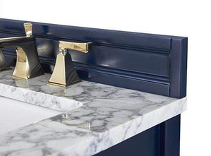 Ancerre Designs Vanity Ancerre Designs VTS-ADELINE-60-HB-CW-GD Adeline 60 in. Bath Vanity Set in Heritage Blue