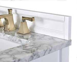 Ancerre Designs Vanity Ancerre Designs VTS-ADELINE-60-W-CW-GD Adeline 60 in. Bath Vanity Set in White