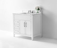 Load image into Gallery viewer, Ancerre Designs Vanity Ancerre Designs VTS-ASPEN-36-W-CW Aspen 36 in. Bath Vanity Set in White