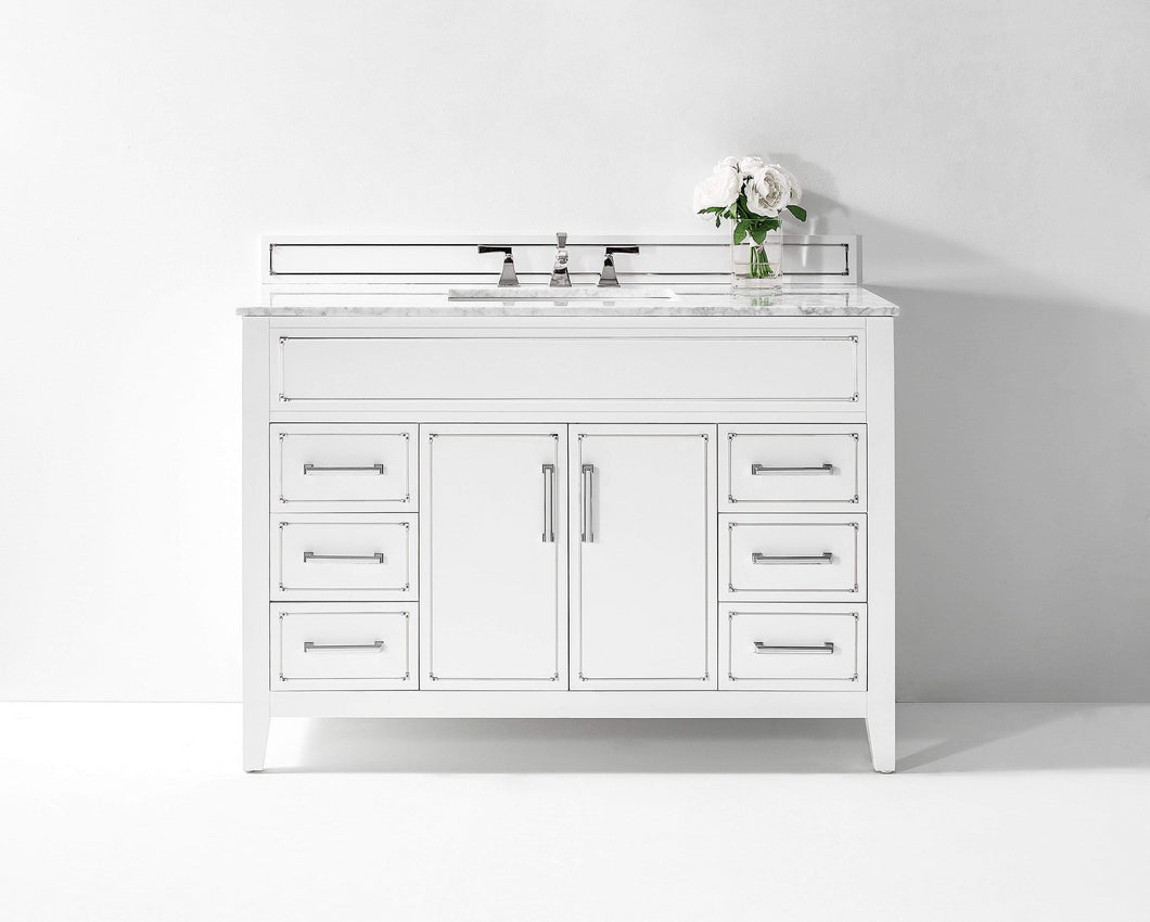 Ancerre Designs Vanity Ancerre Designs VTS-ASPEN-48-W-CW Aspen 48 in. Bath Vanity Set in White