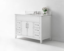 Load image into Gallery viewer, Ancerre Designs Vanity Ancerre Designs VTS-ASPEN-48-W-CW Aspen 48 in. Bath Vanity Set in White