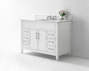 Ancerre Designs Vanity Ancerre Designs VTS-ASPEN-48-W-CW Aspen 48 in. Bath Vanity Set in White
