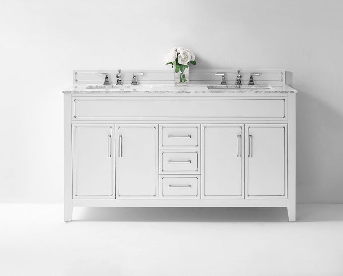 Ancerre Designs Vanity Ancerre Designs VTS-ASPEN-60-W-CW Aspen 60 in. Bath Vanity Set in White