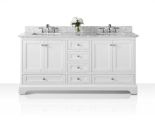 Load image into Gallery viewer, Ancerre Designs Vanity Ancerre Designs VTS-AUDREY-72-W-CW  Audrey 72 in. Bath Vanity Set in White