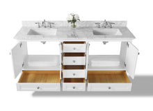 Load image into Gallery viewer, Ancerre Designs Vanity Ancerre Designs VTS-AUDREY-72-W-CW  Audrey 72 in. Bath Vanity Set in White