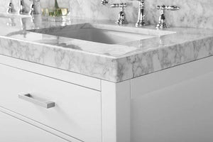 Ancerre Designs Vanity Ancerre Designs VTS-ELIZABETH-60-W-CW  Elizabeth 60 in. Bath Vanity Set in White