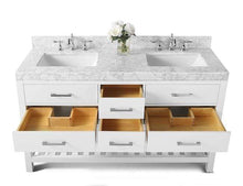 Load image into Gallery viewer, Ancerre Designs Vanity Ancerre Designs VTS-ELIZABETH-60-W-CW  Elizabeth 60 in. Bath Vanity Set in White