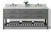 Load image into Gallery viewer, Ancerre Designs Vanity Ancerre Designs VTS-ELIZABETH-72-SG-CW   Elizabeth 72 in. Bath Vanity Set in Sapphire Gray