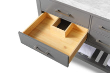 Load image into Gallery viewer, Ancerre Designs Vanity Ancerre Designs VTS-ELIZABETH-72-SG-CW   Elizabeth 72 in. Bath Vanity Set in Sapphire Gray