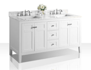 Ancerre Designs Vanity Ancerre Designs VTS-MAILI-60-W-CW  Maili 60 in. Bath Vanity Set in White