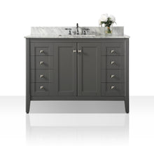 Load image into Gallery viewer, Ancerre Designs Vanity Ancerre Designs VTS-SHELTON-48-SG-CW  Shelton 48 in. Bath Vanity Set in Sapphire Gray