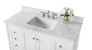 Ancerre Designs Vanity Ancerre Designs VTS-SHELTON-48-W-CW  Shelton 48 in. Bath Vanity Set in White