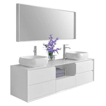 Load image into Gallery viewer, Ancerre Designs Vanity Ancerre Designs VTSM-CATHERINE-72-W Catherine 72 in. Bath Vanity Set in White