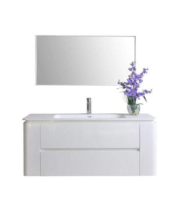Ancerre Designs Vanity Ancerre Designs VTSM-GWYNETH-48-W-MW Gwyneth 48 in. Bath Vanity Set in White