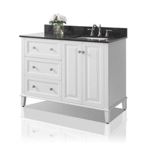 Load image into Gallery viewer, Ancerre Designs Vanity Ancerre Designs VTSM-HANNAH-48-R-W-B Hannah 48 in. Off Centered Right Bath Vanity Set in White