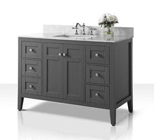 Load image into Gallery viewer, Ancerre Designs Vanity Ancerre Designs VTSM-MAILI-48-SG-CW  Maili 48 in. Bath Vanity Set in Sapphire Gray with 28 in. Mirror