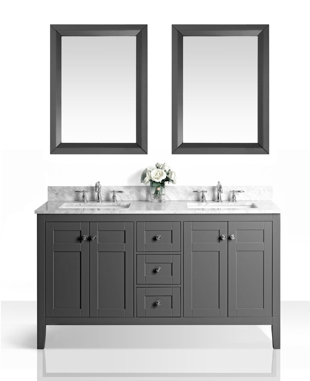 Ancerre Designs Vanity Ancerre Designs VTSM-MAILI-60-SG-CW  Maili 60 in. Bath Vanity Set in Sapphire Gray with 24 in. Mirror