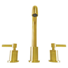 Load image into Gallery viewer, Bellaterra Home Bathroom Faucets Bellaterra Home Faenza Double Handle Gold Widespread Bathroom Faucet with Drain Assembly