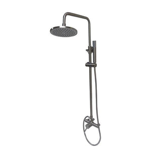 Bellaterra Home Bathroom Faucets Bellaterra Home Rainfall Shower and Tub Wall-Mount Faucet in Brushed Nickel