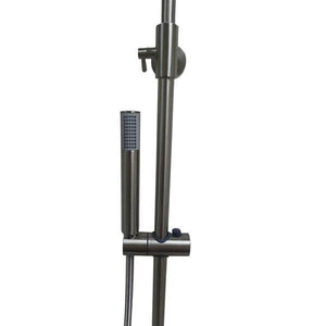 Bellaterra Home Bathroom Faucets Bellaterra Home Rainfall Shower and Tub Wall-Mount Faucet in Brushed Nickel