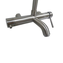 Load image into Gallery viewer, Bellaterra Home Bathroom Faucets Bellaterra Home Rainfall Shower and Tub Wall-Mount Faucet in Brushed Nickel