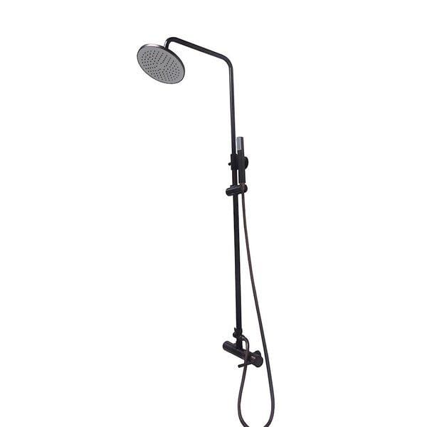 Bellaterra Home Bathroom Faucets Bellaterra Home Rainfall Shower and Tub Wall-Mount Faucet with Hand Shower in Oil Rubbed Bronze