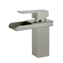 Load image into Gallery viewer, Bellaterra Home Bathroom Faucets Brushed Nickel $152.00 Bellaterra Home Pampalona Single Handle Bathroom Vanity Faucet With Overflow Drain