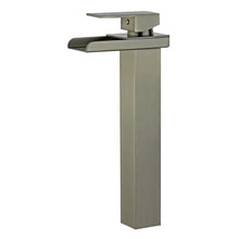 Load image into Gallery viewer, Bellaterra Home Bathroom Faucets Brushed Nickel $174.00 Bellaterra Home Oviedo Single Handle Bathroom Vanity Faucet With Overflow Drain
