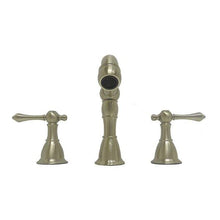 Load image into Gallery viewer, Bellaterra Home Bathroom Faucets Brushed Nickel $184.00 Bellaterra Home Messina Double Handle Widespread High Arc Bathroom Faucet with Drain Assembly