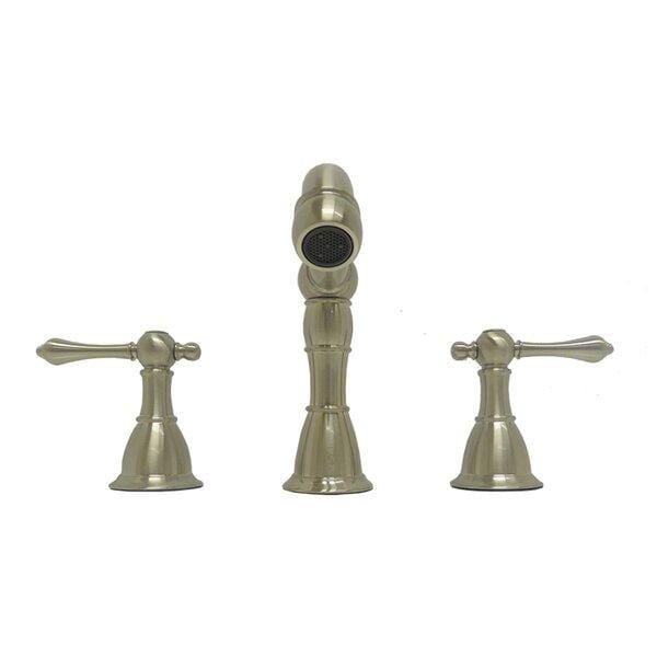 Bellaterra Home Bathroom Faucets Brushed Nickel $184.00 Bellaterra Home Messina Double Handle Widespread High Arc Bathroom Faucet with Drain Assembly