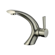 Load image into Gallery viewer, Bellaterra Home Bathroom Faucets Brushed Nickel $375.00 Bellaterra Home Bilbao Single Handle Bathroom Vanity Faucet With Overflow Drain