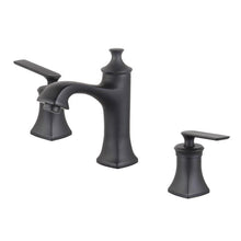 Load image into Gallery viewer, Bellaterra Home Bathroom Faucets New Black $212.00 Bellaterra Home Aversa Double Handle Widespread Bathroom Faucet with Drain Assembly