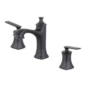 Bellaterra Home Bathroom Faucets New Black $212.00 Bellaterra Home Aversa Double Handle Widespread Bathroom Faucet with Drain Assembly